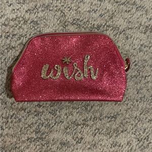 Pink Sparkle WISH makeup bag
